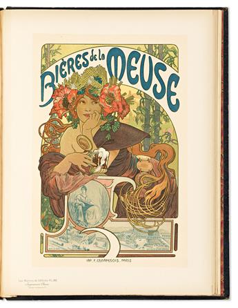 VARIOUS ARTISTS. LES MAITRES DE L’AFFICHE. Bound volumes 2-5. 1897-1900. 16x12½ inches, 40½x31¾ cm. Chaix, Paris.